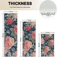 thumbnail image 4 of Pioneer Flower Floral Print Pattern Kitchen Rugs Sets Of 3,Kitchen Runner Rugs Non Skid Washable,Decorative Kitchen Floor Mats for Kitchen,Sink,Laundry,17"x30"+ 17"x47" + 17"x59", 4 of 6