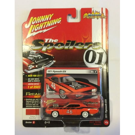 - Johnny Lightning 1:64 Street Freaks The Spoiler 1971 Plymouth GTX Custom Red