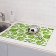 thumbnail image 6 of Fuzoiu Green Various Lemons Print Absorbent, Reversible Microfiber Dish Drying Mat for Kitchen, Dish Drying Pad for Dishes, Utensils, Pots and Pans, Extra Large 18 Inch x 24 Inch, 6 of 7