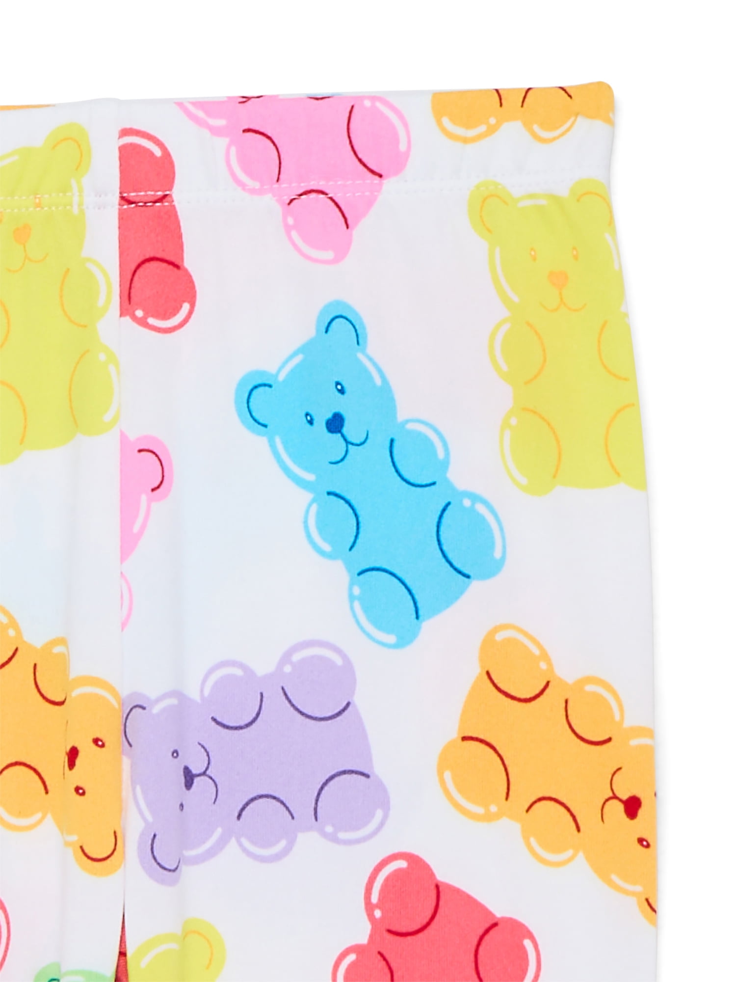 Way To Celebrate Girls' Tight Fit Top and Pants Pajama Set, 2-Piece Set, Sizes 4-10