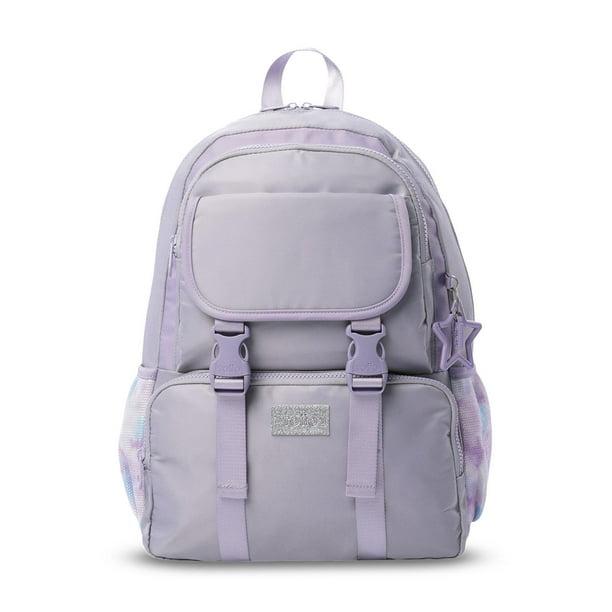 TOTTO Mochila Escolar Mediana para Niña con Bolsillo para Botella | 20 L CLUW M lila M