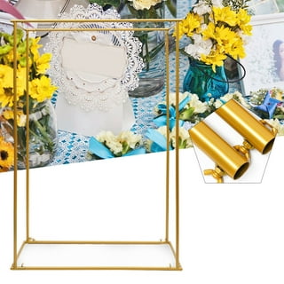 OUKANING Gold Arch Rack Wedding Garden Floral Venue Decorations Wedding  Supplies 2.5*2.5M