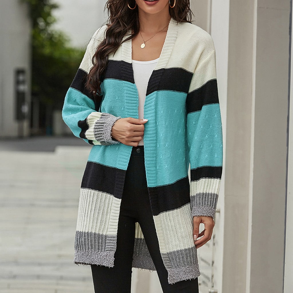 Neumeier Knitted Cardigan blue casual look Fashion Knitwear Knitted Cardigan 