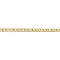 thumbnail image 3 of 14K Yellow Gold 3.35mm Semi-Solid Curb Chain (20 X 3.35) Made In South Africa bc106-20, 3 of 5