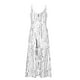thumbnail image 4 of Vestido de Verano para las Mujeres Sexy Bohemia sin Mangas Vacaciones de Playa Suelto Vestido Largo Caliente, Cuello en V Casual, 4 of 5