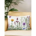 thumbnail image 2 of Outdoor Pillows Waterproof, Spring Summer Flowers Bedding Throw Pillows with Insert for Couch Sofa Bed, Farmhouse Floral Botanical 12x20 Inch Pillowcases Decorative Camping Patio Pillow Set of 1, 2 of 8