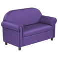 thumbnail image 1 of SoftZone® Little Lux Youth Sofa - Purple, 1 of 10