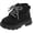 Black#boots girls kids, variant on Kids Walking Boot Preppy Lace Up Non-Slip Ankle Boots Back to School Lug Sole Fall Winter Shoes Pink,29