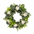 thumbnail image 2 of Nkmbld Spring Door Wreath for Front Door, Artificial Eucalyptus Floral Summer Wreath for Spring Summer Porch Decor, Farmhouse Home Wedding Decoration, 2 of 8