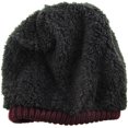 thumbnail image 5 of Waffle Knit Beanie Sherpa Lining Skull Cap Cuffed Ski Winter Hat, 5 of 7