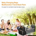 thumbnail image 7 of Baby Diaper Bag Backpack with Changing Station,Waterproof 30L Large Capacity Portable Travel Bag for Moms Dads,Insulated Milk Pocket &USB Charging Port,Black, 7 of 7