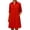 Red, variant on Gytharion Women's Casual Dresses Solid Color Lapel Buttoned A-Line Shirt Dresses Long Sleeve Loose Dresses with Pockets