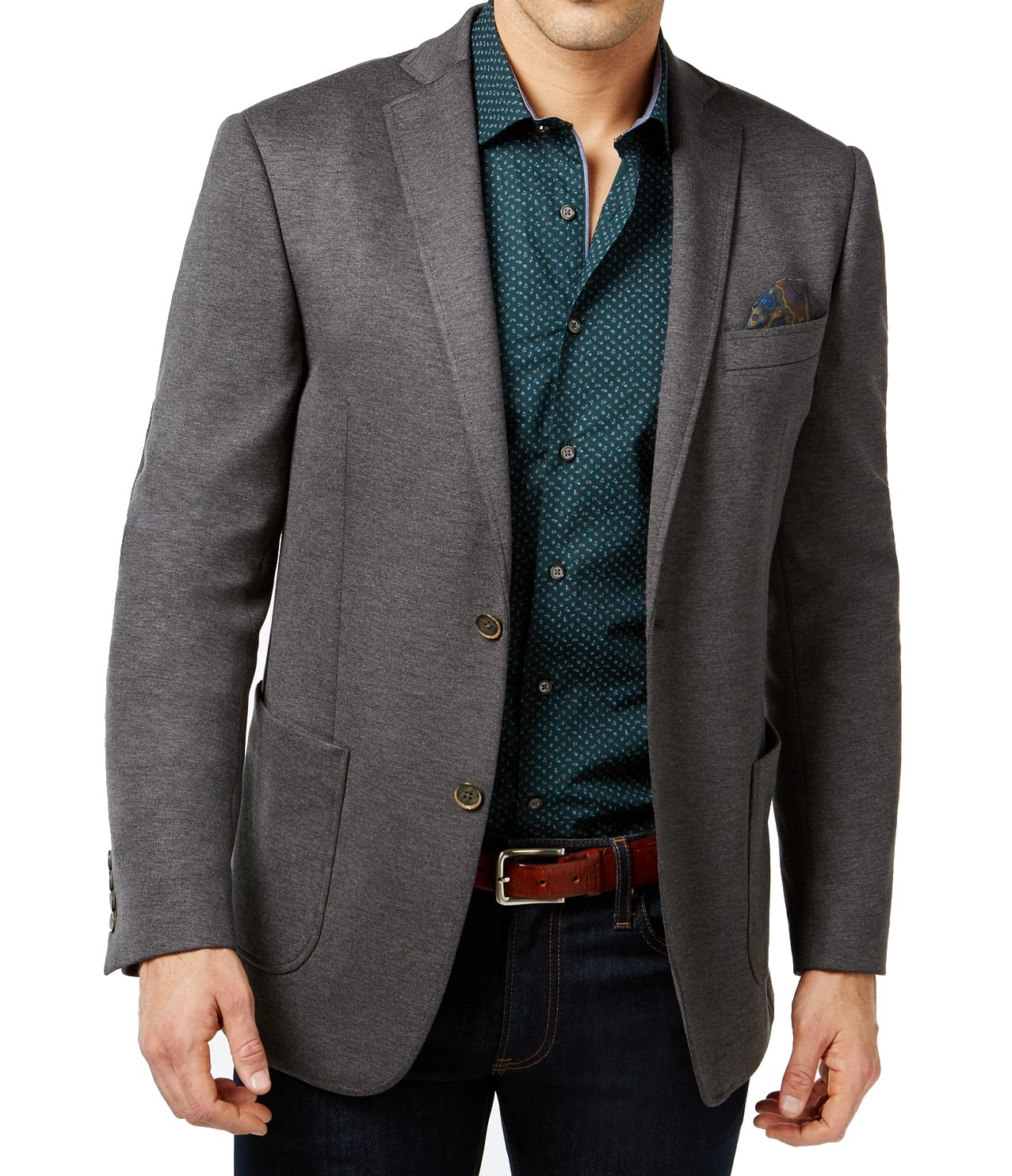 Tallia - Tallia NEW Gray Mens Size 40 Notch-Collar Two Button Jacket ...