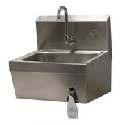 Wall+Mount+Commercial+Touchless+Hand+Sink+w%2f+14%22L+x+10%22W+x+5%22D+Bowl%2c+Basket+Drain