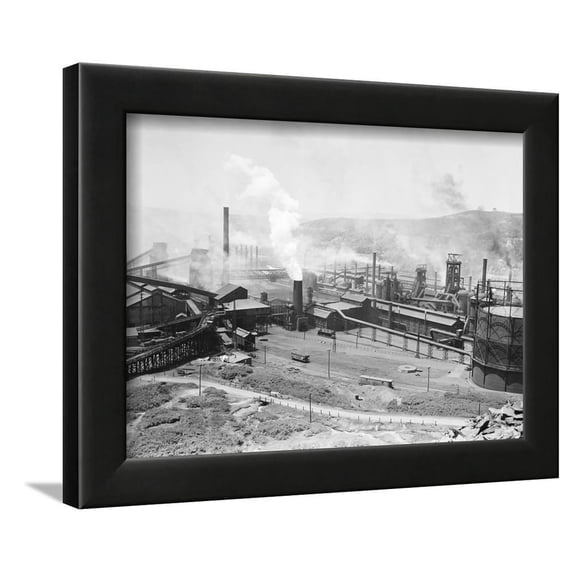 Bethlehem Steel Mill in Johnstown, Framed Art Print Wall Art Sold by Art.Com