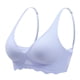 thumbnail image 1 of Gibobby Sujetadores deportivos para mujer Cómodo verano para mujer, sin rastro, sin borde de, pequeño con soporte, sujetador fijo Sexy con escote en V profundo(Azul,XL), 1 of 4