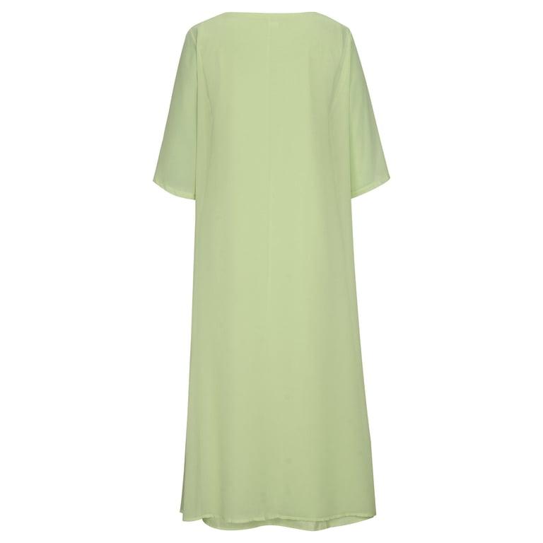 green multiway dress Dark green infinity long slit dress
