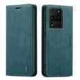 thumbnail image 3 of CaseMe Wallet Case Anti-Fall Retro Handmade Leather Magnetic Flip case Card Slot for Samsung S20 PLUS (Blue), 3 of 9