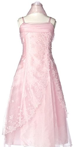 GRACE KARIN Spaghetti Straps Flower Girl Princess Bridesmaid Pageant Party Dress