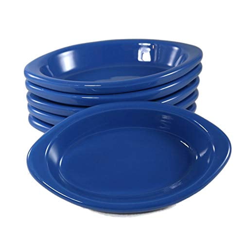 Set of 6 World Tableware Cobalt Blue 8 oz Rarebit Au Gratin Casserole Dishes 