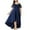 Navy, variant on EINCcm Women's Plus Size Floral Lace Ruffle Sleeves Off Shoulder Formal Prom Party Maxi Dresses A Line Chiffon Summer Wedding Guest Dress