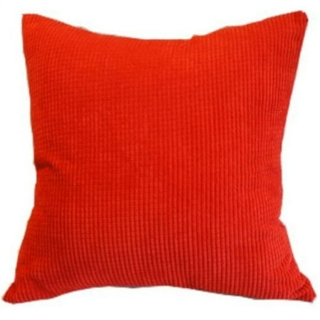 Solid Red Corn Kernels Pattern Polyester Throw Pillow Covers