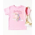 thumbnail image 4 of 5th Birthday Unicorn Shirt for Girls Rainbow Pastel Magical Fifth Birthday Party Tee for Kids Pink Shirt 5-6, 4 of 8