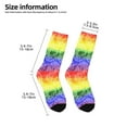 thumbnail image 2 of Rocae Colorful Tie Dye for Girls Boys Crew Socks,Children's Socks, Kids Socks, Toddler Socks: Daily Wear with Kids School Uniform, 2 of 5