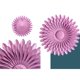 thumbnail image 2 of Pink Decoración de pared de flores de metal-decoraciones artísticas de pared de 11,8' colgantes para dormitorio, sala de estar, baño-Decoración de oficina/hogar, 2 of 5