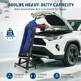 thumbnail image 2 of Kojooin Rampe Supérieure, Hauteur Réglable 48 Pouces-68 Pouces, Capacité de 400 Lb, Rampe Automobile Haute avec 6 Roues Pivotantes, Rampe Supérieure Pliable Robuste pour Garage et Atelier, 2 of 6