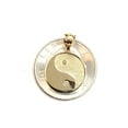 thumbnail image 4 of New 14k solid yellow Gold yin ying yang taoist symbol Pendant jewelry 0.62" 1.3g, 4 of 12