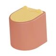 thumbnail image 3 of Mini bote de basura para arena para gatos, contenedor de basura, contenedor de basura para mostrador, para tocador de baño, oficina, al lado de la rojo anaranjado, 3 of 8