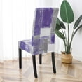 thumbnail image 3 of Chair Covers for Dining Room Set of 4, Spandex Stretch Dining Room Chair Cover, Removable Washable Kitchen Parsons Chair Covers Seat Slipcovers, Purple, 3 of 6