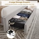 thumbnail image 3 of Yeshouse Estructura de cama con 2 cajones de almacenamiento, cabecero de terciopelo vintage, plataforma tapizada, soporte de listones de madera, silenciosa, no necesita somier, 3 of 6