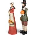 thumbnail image 5 of Delton Products Corp Resin Harvest Pilgrims Thanksgiving Figurine Set 12 Inches Tall, 5 of 5
