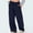 Navy, variant on Buigttklop Wide Leg Sweatpants for Women Elastic High Waisted Baggy Sweat Pants Oversized Comfy Loose Joggers with Pockets