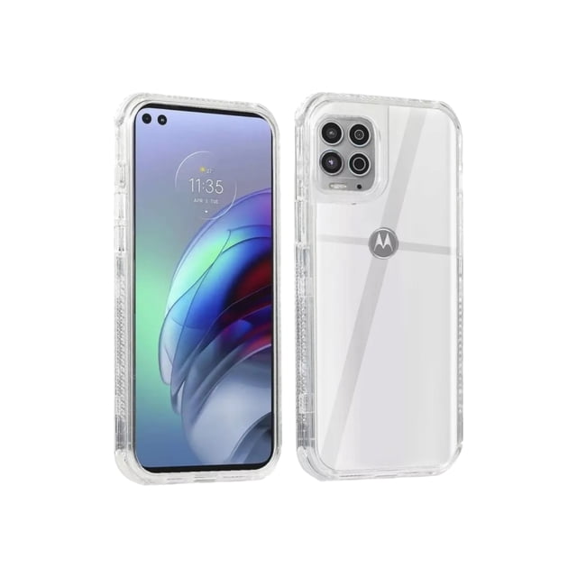 Funda Uso Rudo 360 Clear Para Motorola G73 Más 2 Micas De Cristal