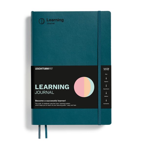 LEUCHTTURM1917 - Cleer Learning Journal - The Ideal Guided Journal, Workbook, and Notebook for Actively Acquiring New Professional and Personal Skill