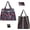 Flowers,stripe, variant on 2- grocery bags,shopping bags,grocery bags Shopping 60+Pounds Capacit, Foldable,