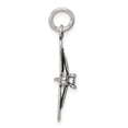 thumbnail image 2 of Sterling Silver Antiqued Airplane Charm QC7591, 2 of 5