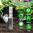 thumbnail image 5 of 2 Pluviómetros para Exteriores, Pluviómetro de Vidrio de 5 Pulgadas de Capacidad con Soporte de Acero Inoxidable 2 en 1, Estaca para Pluviómetro, 5 of 5