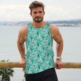 thumbnail image 5 of Rocae Alapaca in Boho for Men's Workout Tank Top Men's Running Tank Top Dry Fit Athletic Workout Tank Tops4X-Large, 5 of 9
