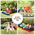 thumbnail image 4 of Goplus 700lb Giant 60'' Platform Tree Swing Outdoor w/ 2 Hanging Straps Colorful, 4 of 9