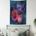 thumbnail image 4 of Outer Space Tapestry, Nebula Gas Celestial Expanse in Galaxy Astral Planet Cosmos Objects Space Theme, Wall Hanging for Bedroom Living Room Dorm Decor, 40W X 60L Inches, Navy Red, by Ambesonne, 4 of 5