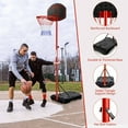thumbnail image 6 of Costway 28”x18” Weather-Resistant Outdoor Portable Basketball System (Adult), 6 of 11
