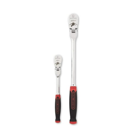 - GearWrench 81204P 2-Piece 120XP Cushion Grip Flex Teardrop Ratchet Set