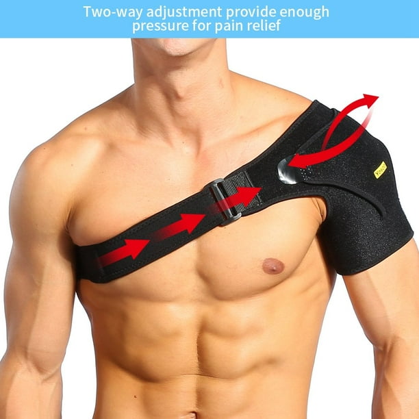 Adjustable Shoulder Compression Brace Shoulder Brace with Pressure Pad  Injury Prevention and Recovery Shoulder Support for Rotator Cuff Shoulder  Wrap Belt Band 