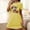 Yellow, variant on Christmas Bnwani Womens Nightgowns & Sleepshirts Fashion Oversized Crew Neck Short Sleeve Printed White Size S-XXL