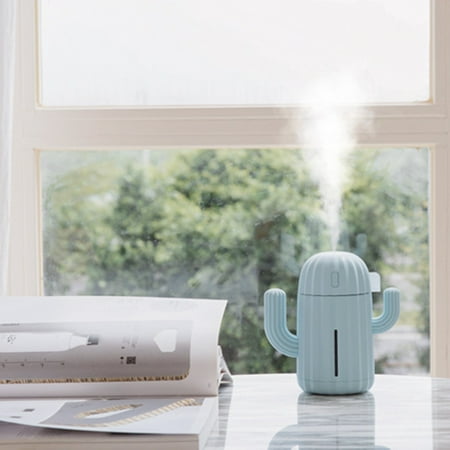 

Mini Humidifier with Night Light Portable Cactus Air Humidifier Suitable for Bedroom Office Baby Room New