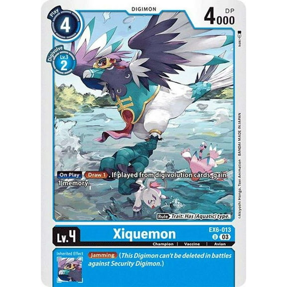 Digimon Infernal Ascension Uncommon Xiquemon EX6-013